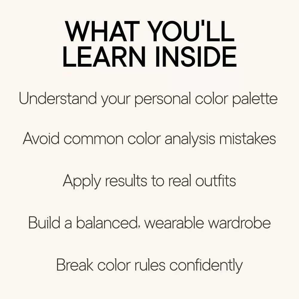 Color Draping Guide – Personal Color Analysis eBook, DIY Color Draping Guide, Seasonal Color Palette Guide, Style & Wardrobe Color Matching Download