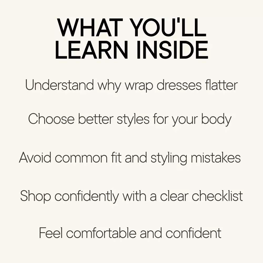 The Wrap Dress That Finally Feels Made for You | Wrap Dress Guide eBook | Body Type Styling Digital Download