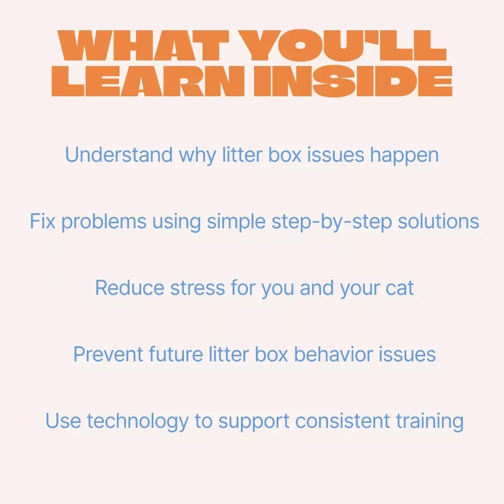 Solving Litter Box Training Problems – Practical Cat Behavior Guide for Fixing Litter Box Training Problems, Stress-Free Solutions & Prevention Tips (Digital Download)