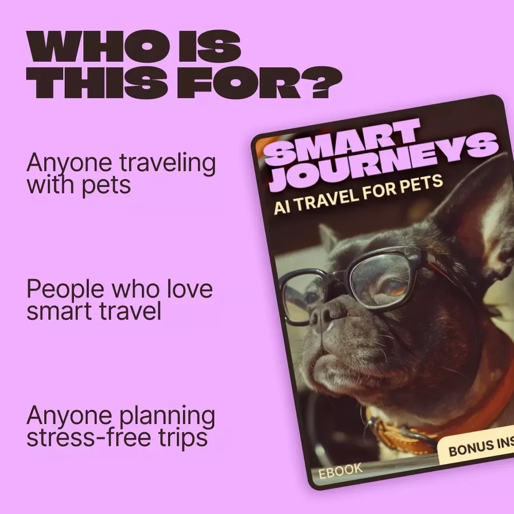 Smart Journeys: AI Travel for Pets | ai pet travel planning eBook for Stress-Free Trips, Pet-Friendly Routes, Hotels & Smart Travel Prep