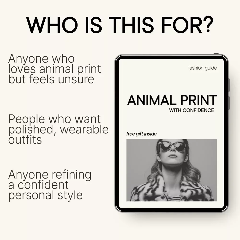 Animal Print With Confidence | Animal Print Styling Guide eBook | How to Wear Animal Print Tastefully | Fashion Confidence Digital Download