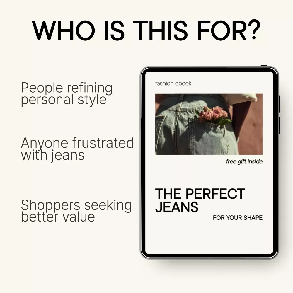 The Perfect Jeans for Your Shape – eBook Guide | the perfect jeans for your body type | Denim Fit & Body Shape Handbook