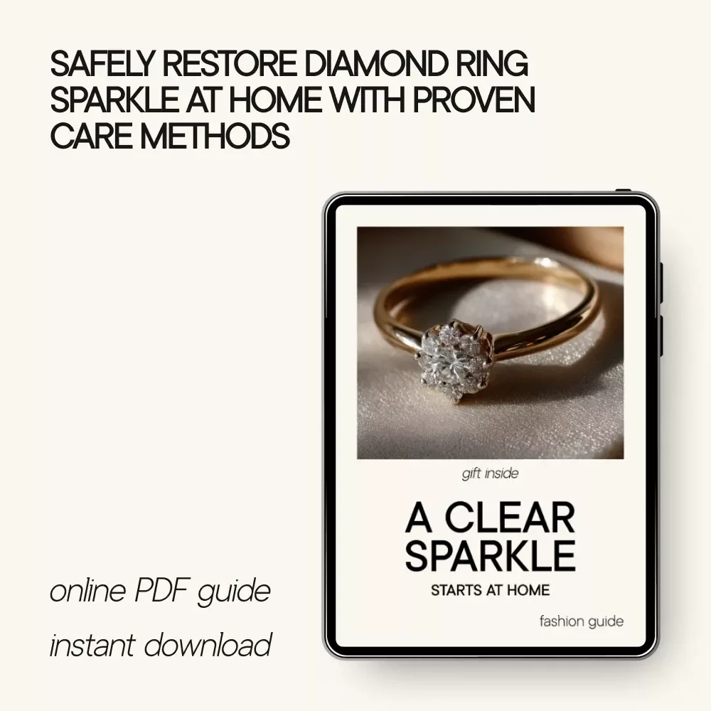 A Clear Sparkle Starts at Home – Practical Guide on how to clean your diamond ring at home for Lasting Shine & Everyday Brilliance