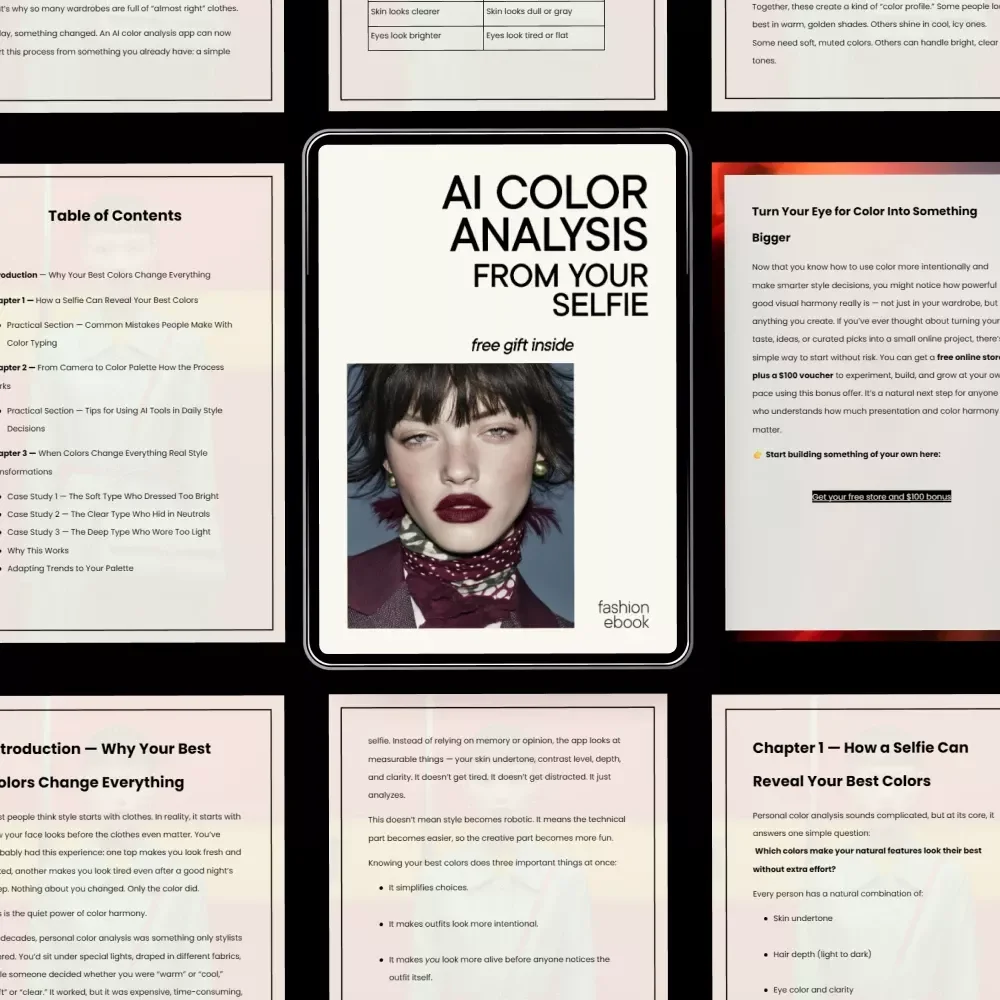 AI Color Analysis From Your Selfie – Smart Personal Color Guide Ebook | Discover Your Best Colors with an ai color analysis app from a selfie