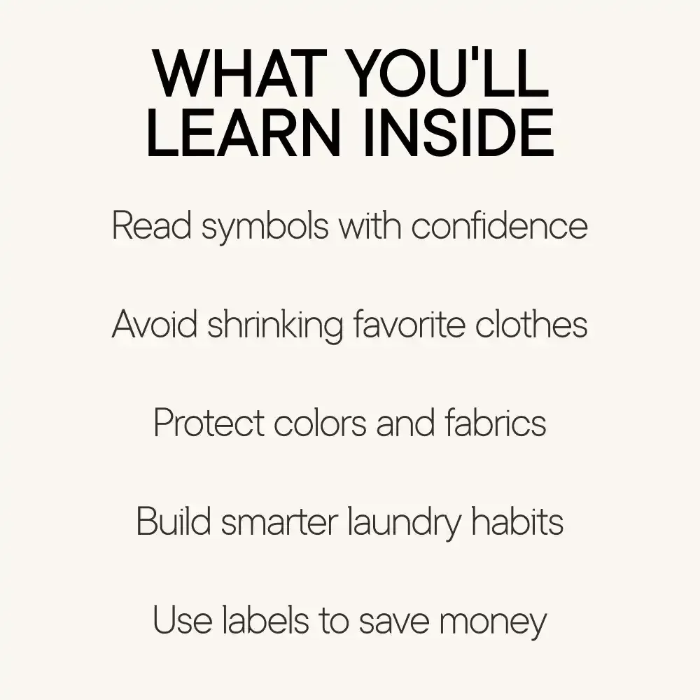 Tag, You’re It! The Smart Guide to Reading Clothing Care Labels – Easy How to Read Clothing Care Labels eBook for Laundry Care, Fabric Symbols & Wardrobe Protection
