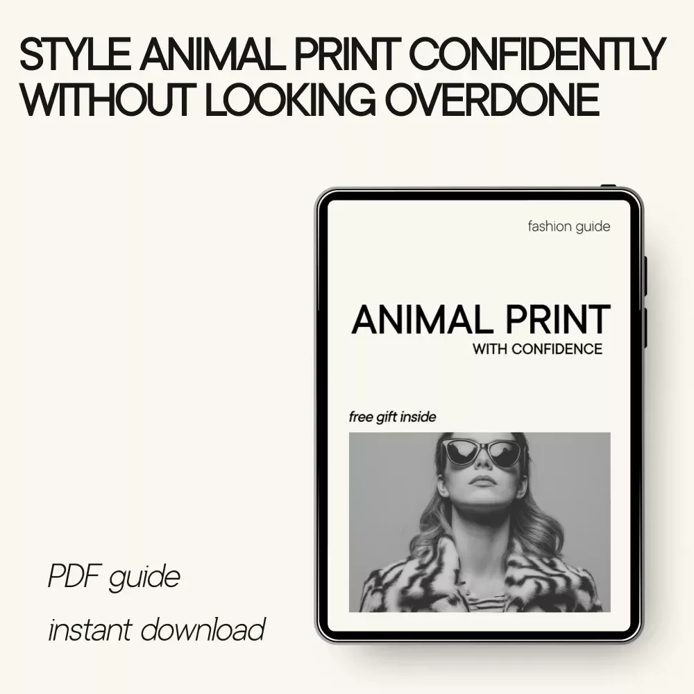 Animal Print With Confidence | Animal Print Styling Guide eBook | How to Wear Animal Print Tastefully | Fashion Confidence Digital Download