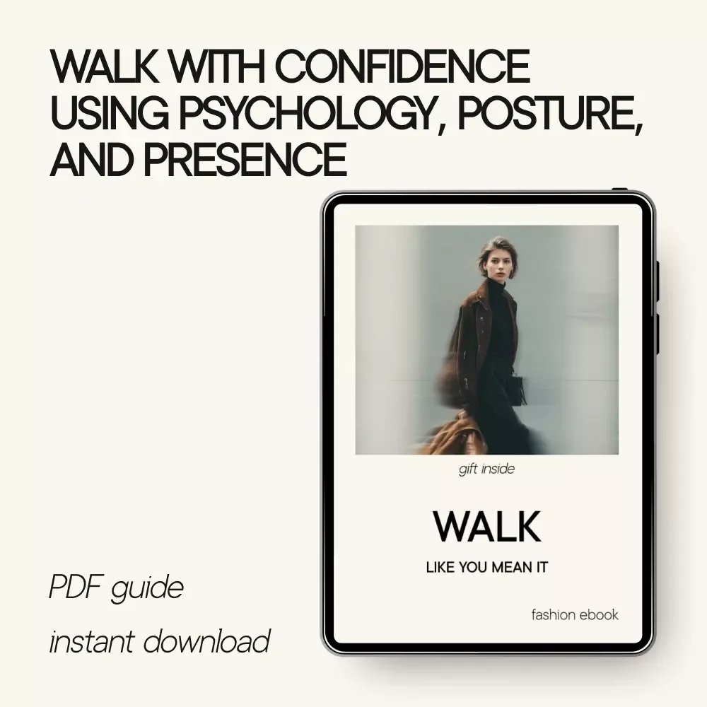 Walk Like You Mean It – Confident Walking Guide, Body Language & Posture eBook, Self-Confidence Digital Download