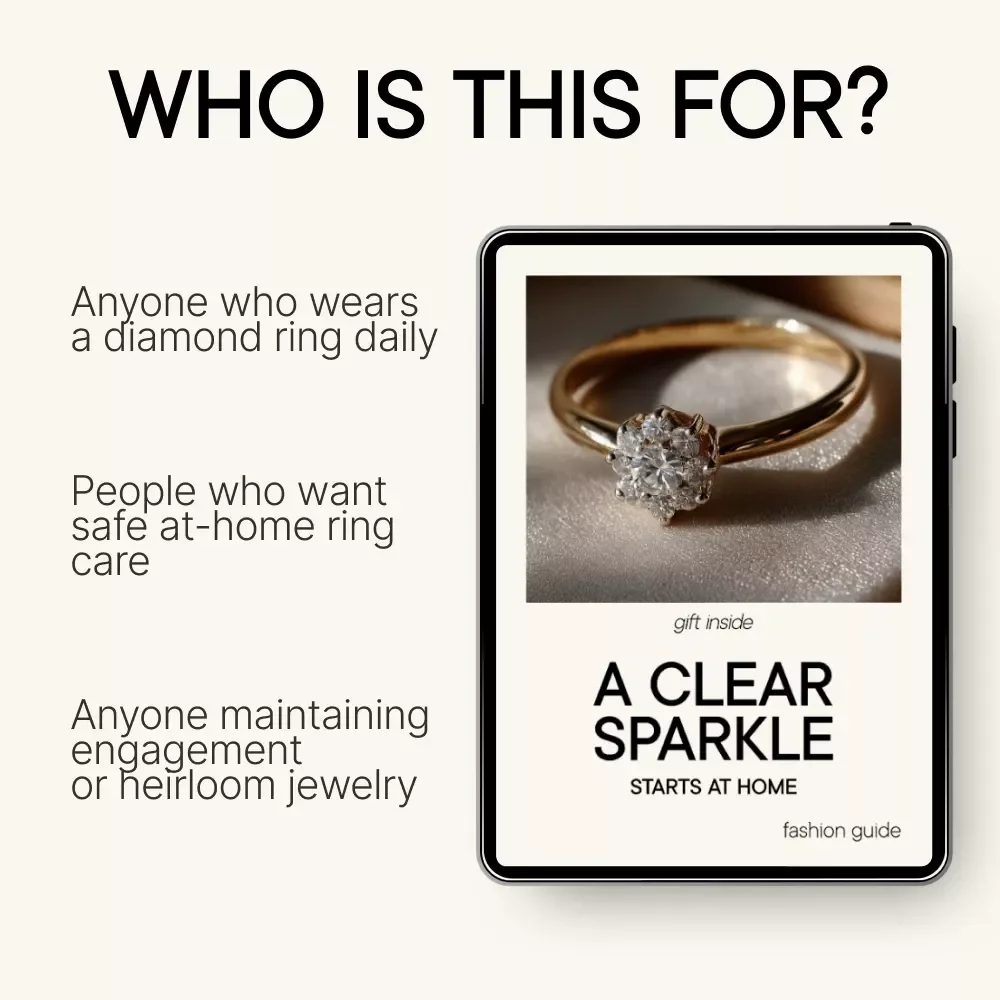 A Clear Sparkle Starts at Home – Practical Guide on how to clean your diamond ring at home for Lasting Shine & Everyday Brilliance