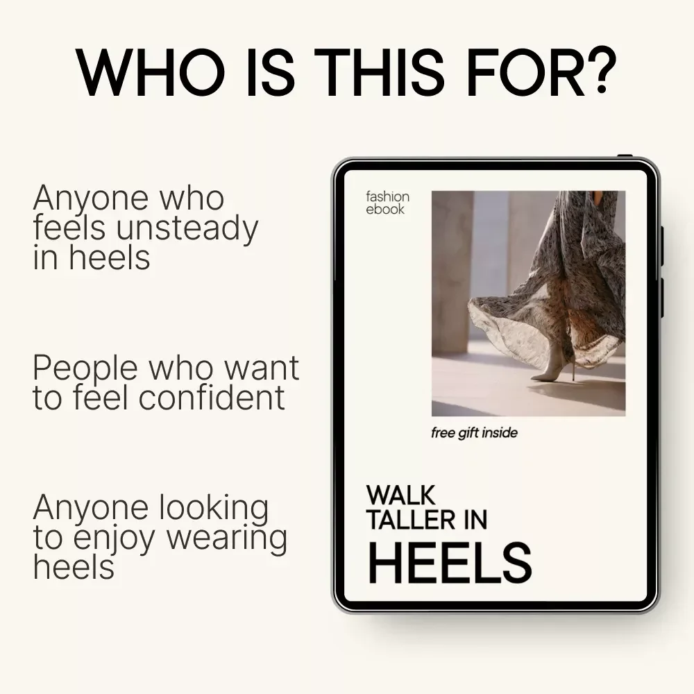 Walk Taller in Heels | Heel Confidence Guide, How to Walk in Heels eBook, Posture & Balance Training, Styling & Mindset Digital Download