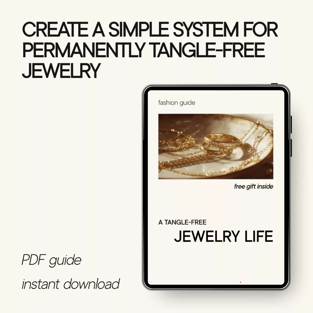 A Tangle-Free Jewelry Life – Digital Jewelry Storage Guide, Tangle-Free Jewelry System, Jewelry Organization Checklist, eBook Download