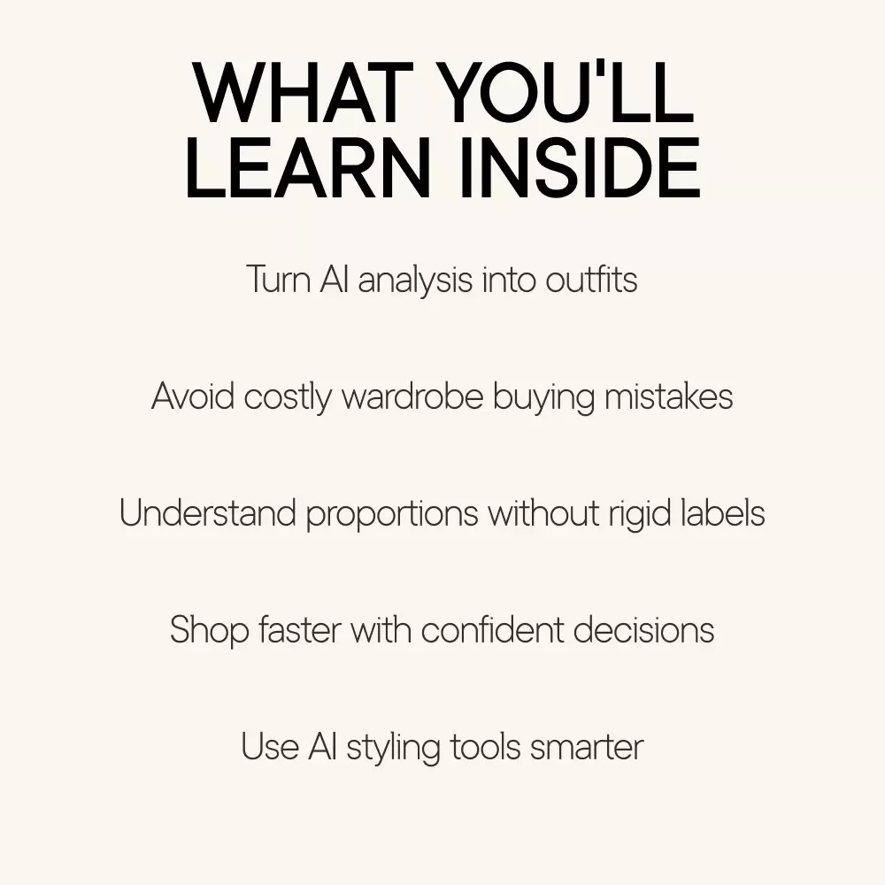 Your Best Fit Starts With You – Practical AI Body Type Analysis Ebook for Smarter Styling Using an ai tool that analyzes your body type from a photo for styling
