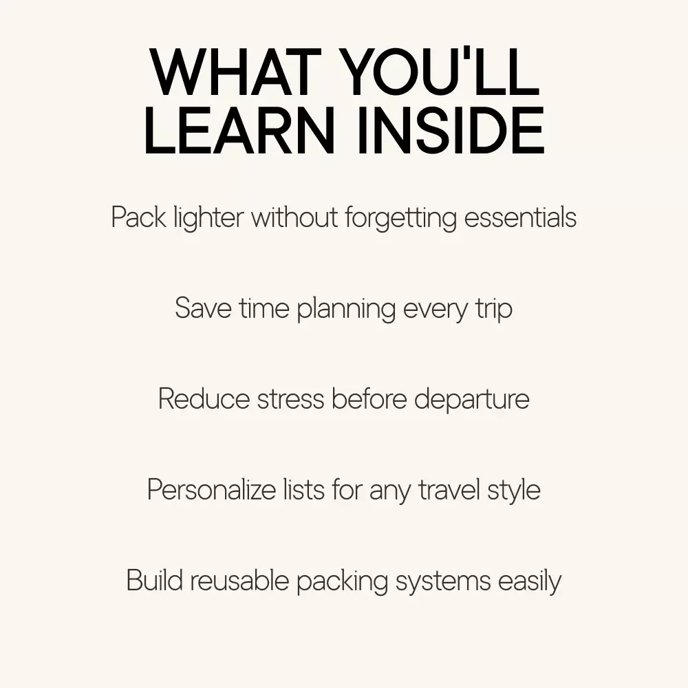 Pack Smarter and Travel Lighter with AI | Smart Travel Planning eBook | ai for creating a packing list for your next trip