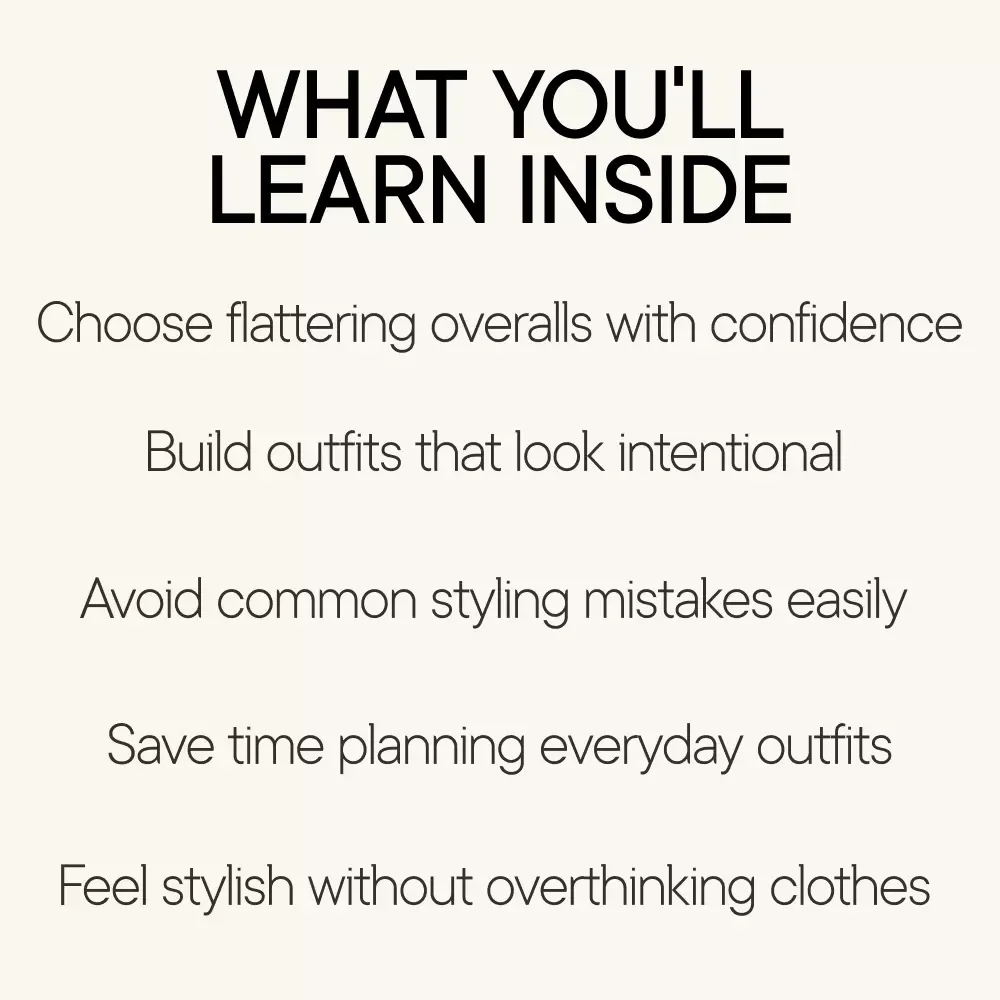 Grown-Up Ways to Wear Overalls and Love Them – Modern Style Guide, Digital Download, eBook for Effortless Everyday Outfits