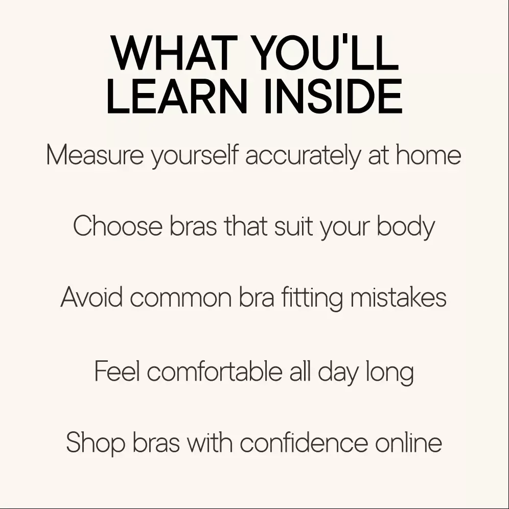 The Secret to Perfect Bra Fit – Ultimate Bra Sizing Guide, Body Shape & Style Finder eBook for Comfort, Support & Confidence