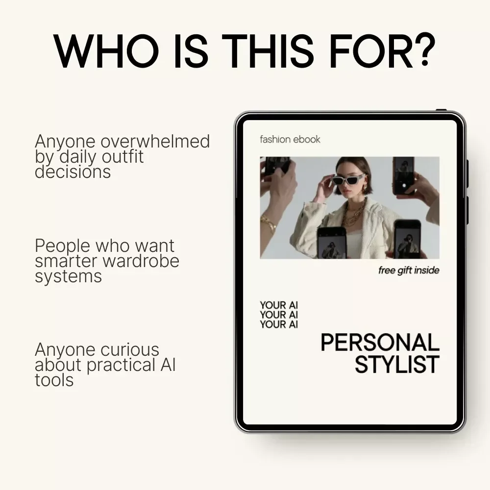 Your AI Personal Stylist | Smart Styling eBook Guide | Learn to Use an ai chatbot that acts as a personal stylist