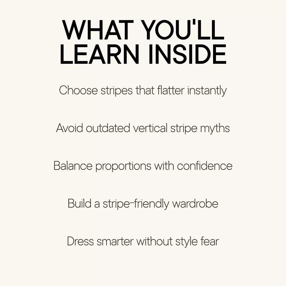 Stripes That Work for You – Ebook Guide on Stripes How to Wear Them Vertically vs Horizontally | Smart Styling Rules for Real Bodies