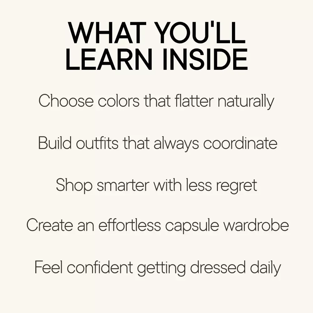 Dress in Colors That Truly Belong to You – Color Season Wardrobe Guide, Seasonal Color Analysis eBook, Capsule Closet Styling Download