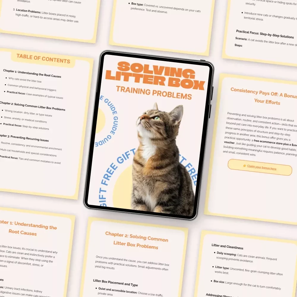 Solving Litter Box Training Problems – Practical Cat Behavior Guide for Fixing Litter Box Training Problems, Stress-Free Solutions & Prevention Tips (Digital Download)