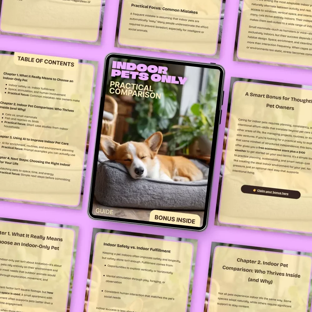 Indoor Pets Only: Practical Comparison – A Smart Indoor Pets Only Comparison Guide for Small Spaces, Busy Lives, and Confident First-Time Owners