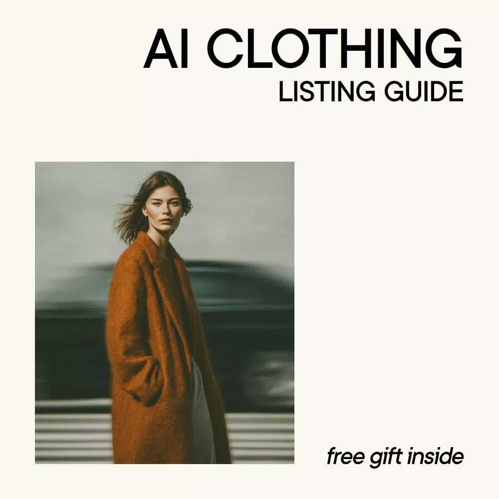 AI Clothing Listing Guide – AI That Helps You Write a Listing to Sell Your Old Clothes, Resell Faster on Etsy, Poshmark, Depop & More