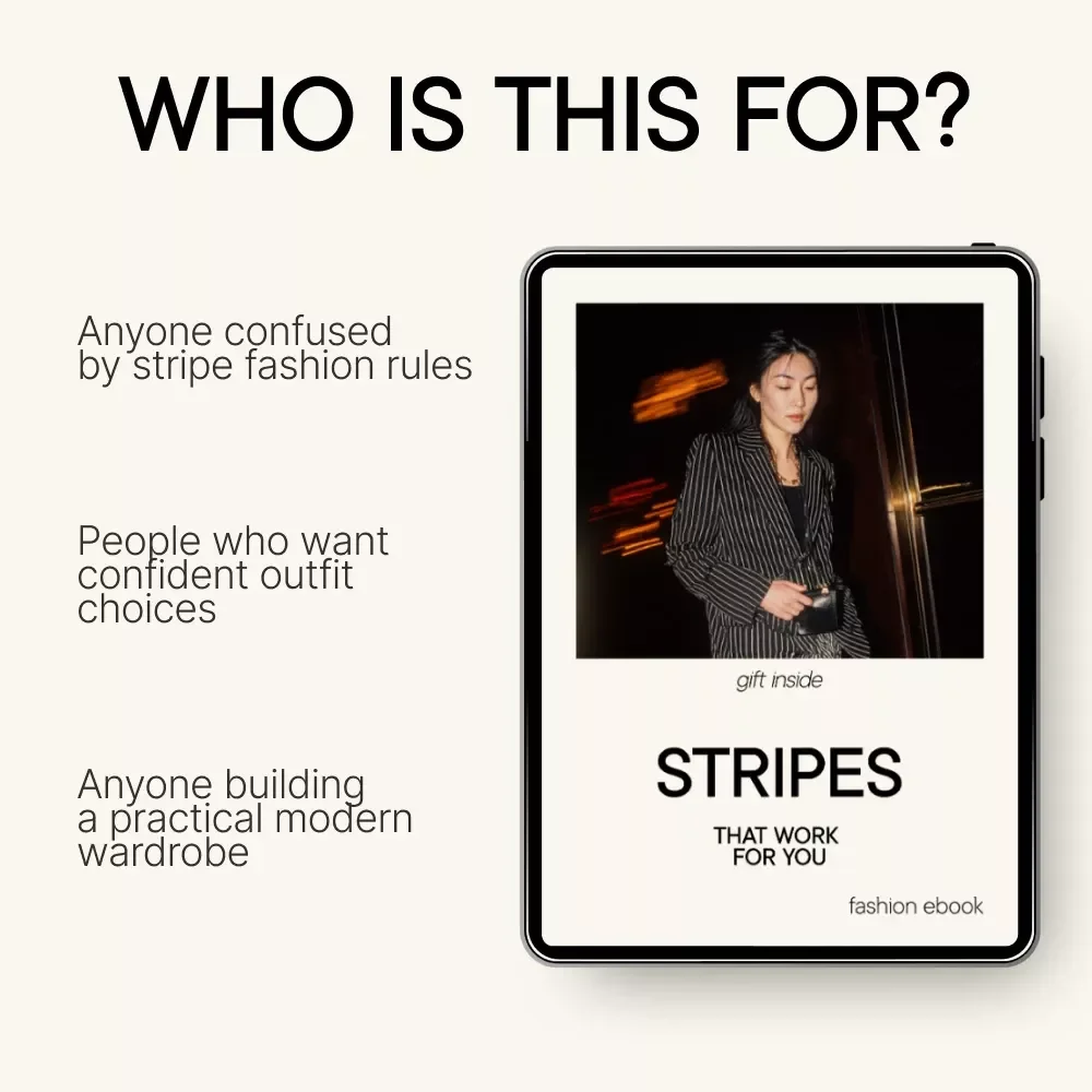 Stripes That Work for You – Ebook Guide on Stripes How to Wear Them Vertically vs Horizontally | Smart Styling Rules for Real Bodies