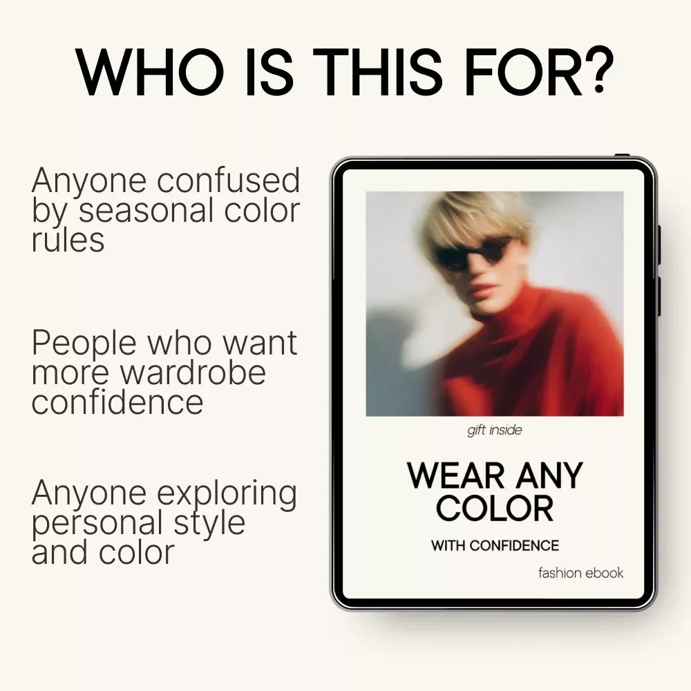 Wear Any Color With Confidence – Smart Color Analysis Guide, Seasonal Color Rules Made Simple, Personal Style Color Workbook, Digital Download eBook