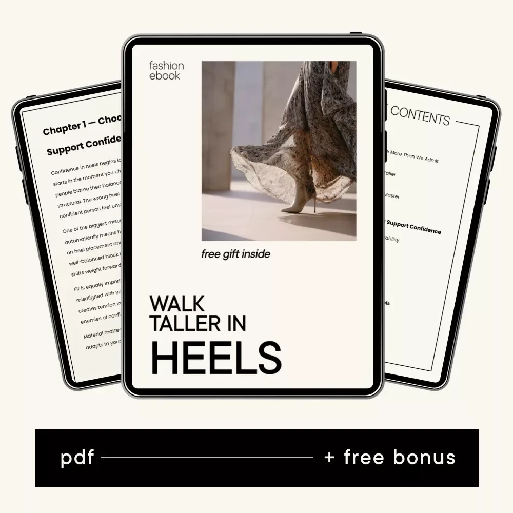 Walk Taller in Heels | Heel Confidence Guide, How to Walk in Heels eBook, Posture & Balance Training, Styling & Mindset Digital Download