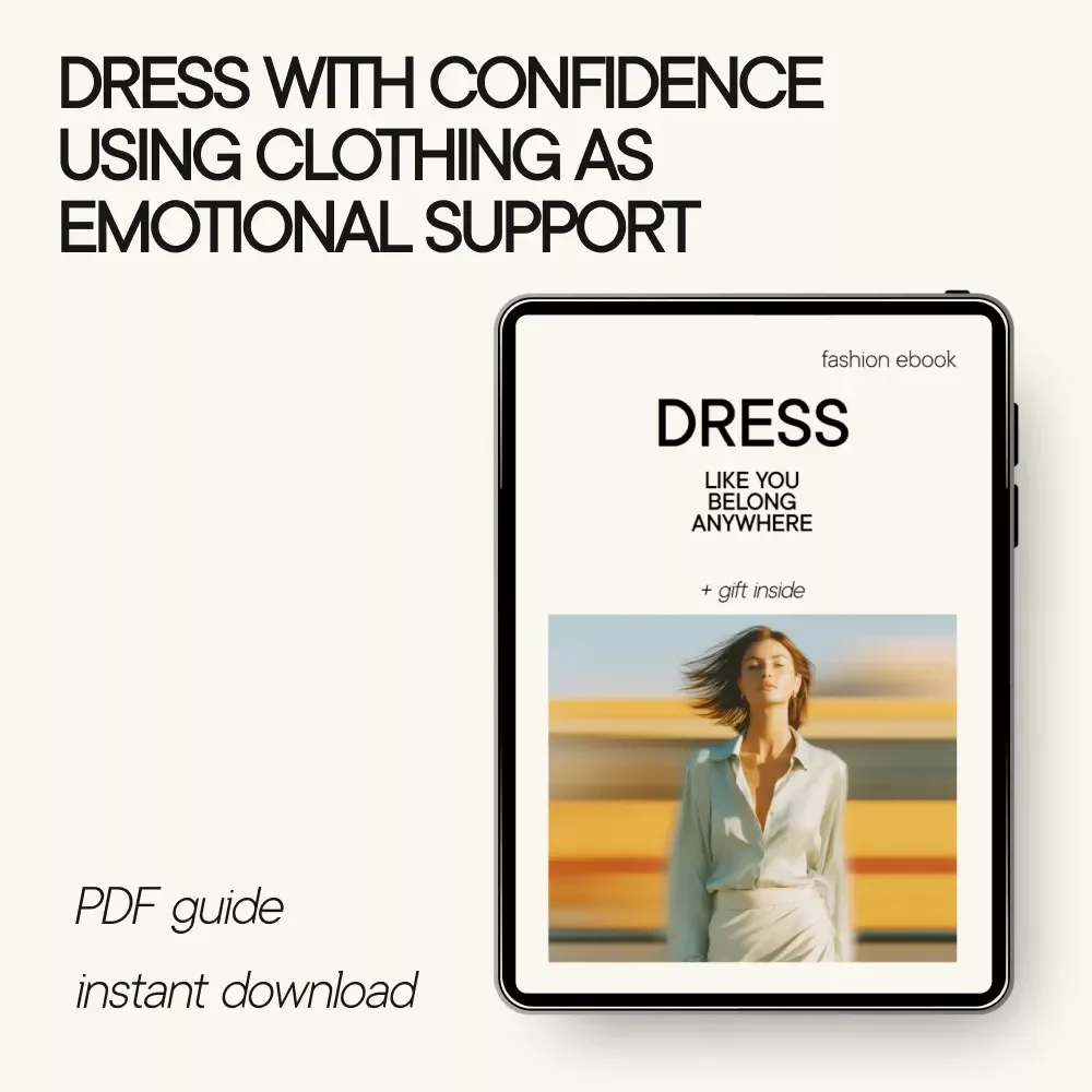 Dress Like You Belong Anywhere – Confidence Through Clothing Guide, Personal Style Mindset eBook, Emotional Dressing & Everyday Outfit System Digital Download