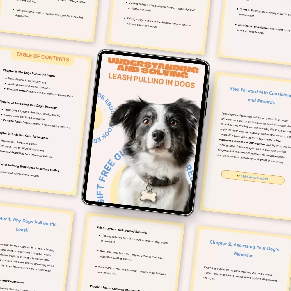 Understanding and Solving Leash Pulling in Dogs – Practical Training eBook for Calm Walks | Learn why dogs pull on leash