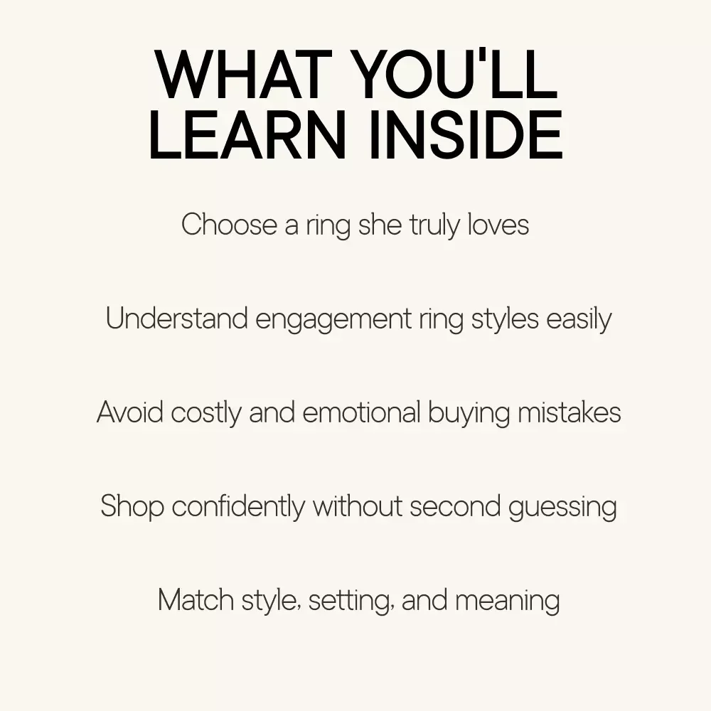 The Ring She’ll Never Stop Loving – Engagement Ring Styles for Her | Ultimate Proposal Planning eBook