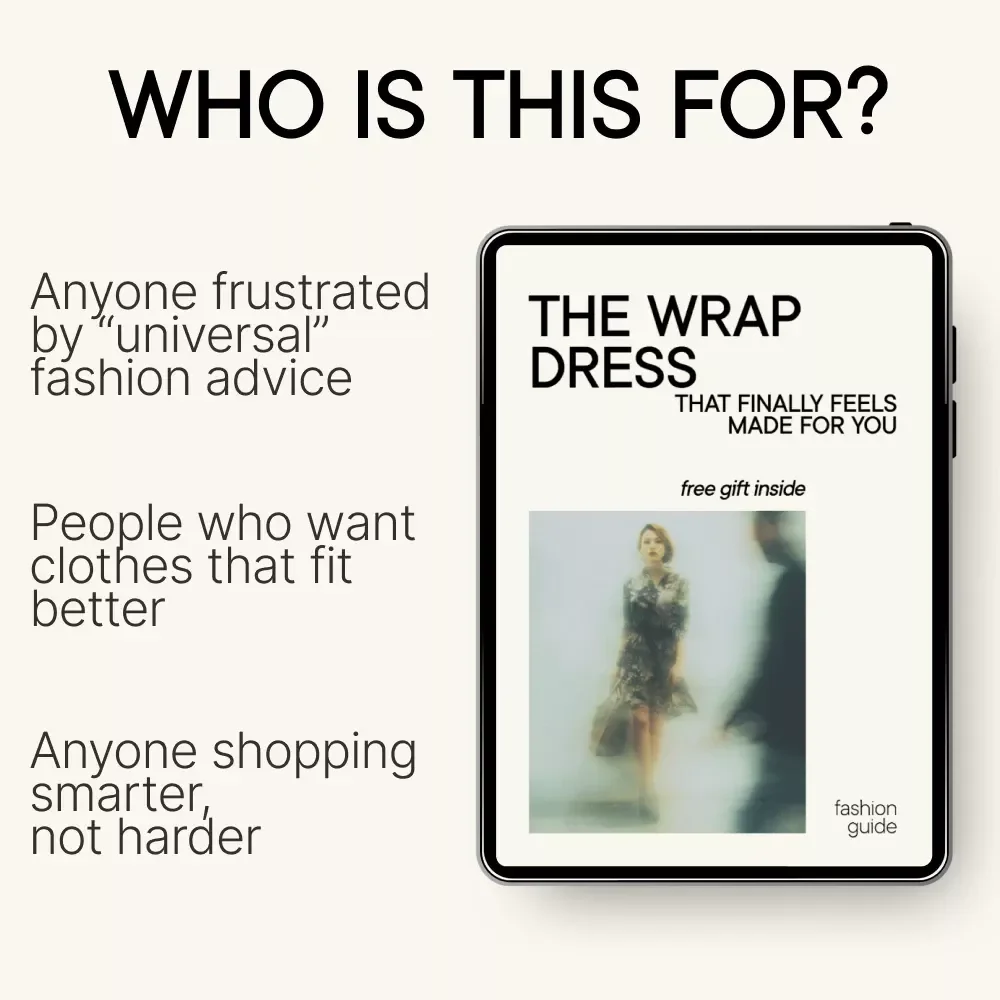 The Wrap Dress That Finally Feels Made for You | Wrap Dress Guide eBook | Body Type Styling Digital Download