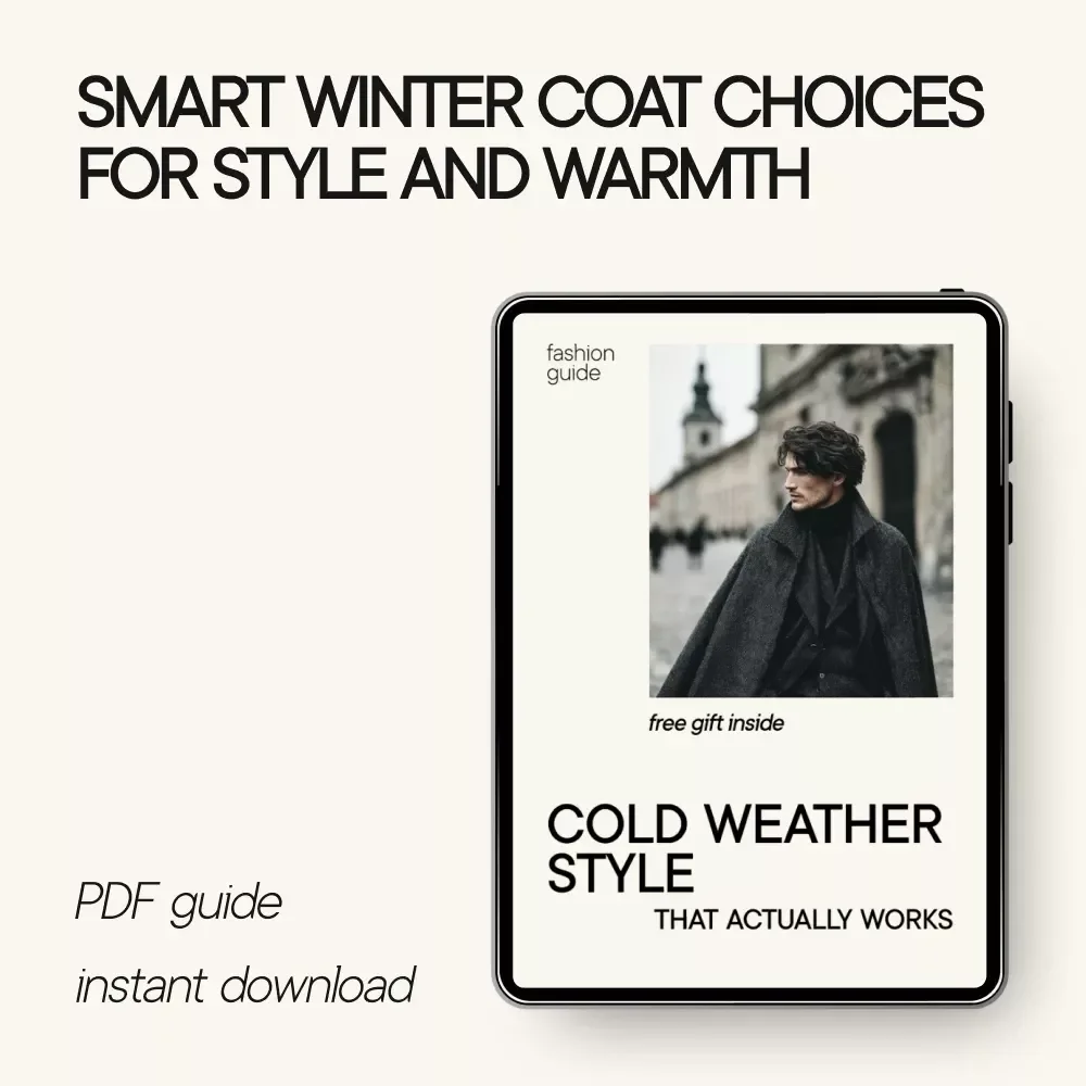 Cold Weather Style That Actually Works – Men’s Winter Coat Style Guide, Smart Cold Weather Dressing eBook, Modern Winter Wardrobe Checklist