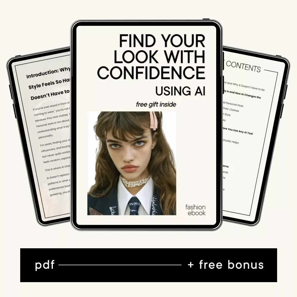 Find Your Look with Confidence Using AI – A Practical eBook Guide to ai to find your personal style, Build a Cohesive Wardrobe & Dress with Ease