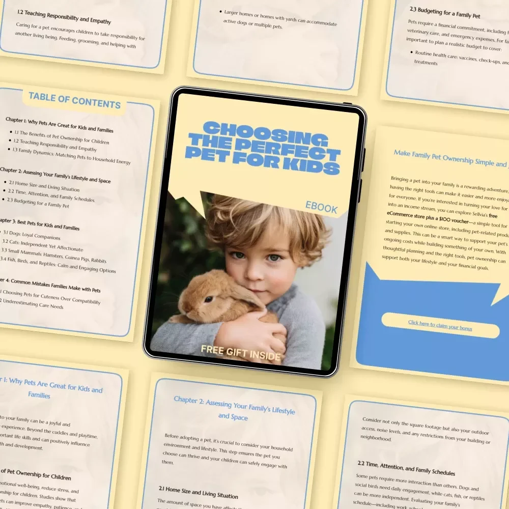 Choosing the Perfect Pet for Kids – A Family-Friendly Ebook Guide to Finding the Best Pet for Kids and Families