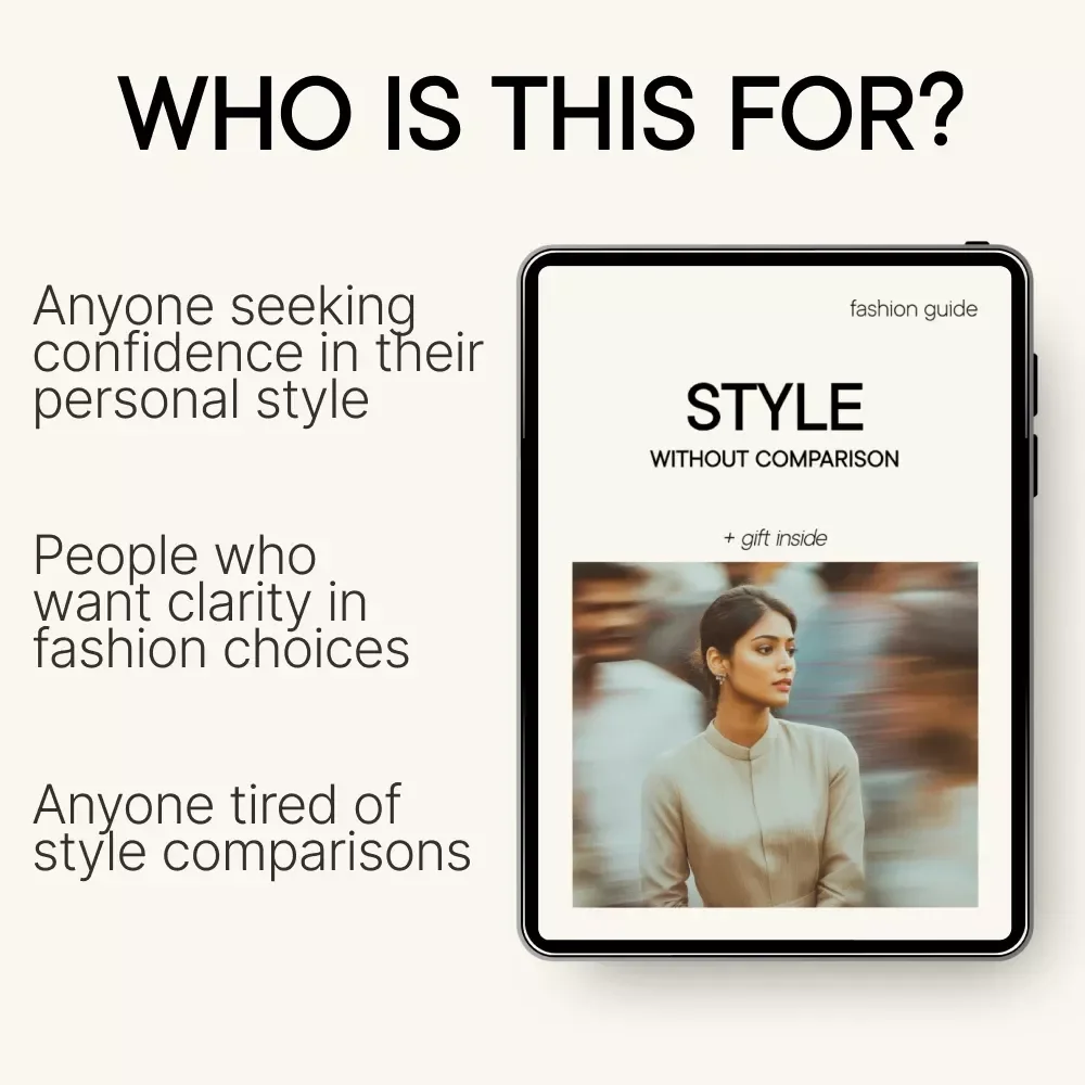 Style Without Comparison: A Digital Download Guide to Reclaim Your Personal Style, Boost Style Confidence, and Reduce Style Comparison Using AI Tools