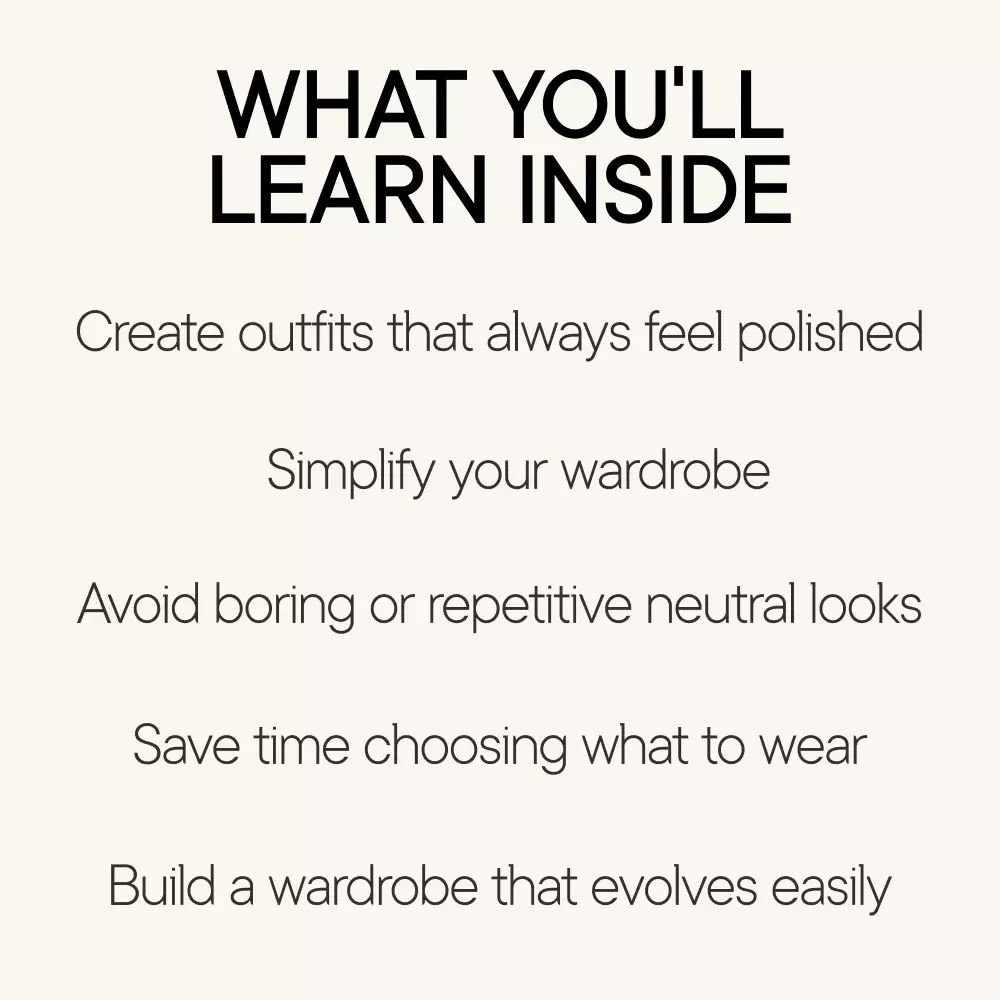 Quiet Style That Always Works – Neutral Wardrobe Guide, Minimalist Fashion eBook, Capsule Closet Checklist, Timeless Outfit Planning Digital Download