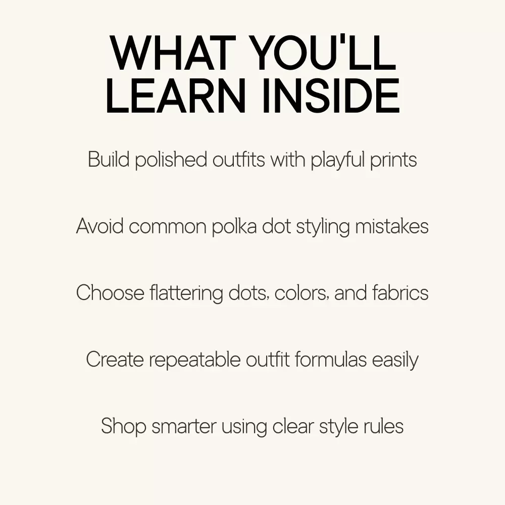 Polka Dots with Grown-Up Charm – A Style Guide for Women on How to Wear Polka Dots Without Looking Childish