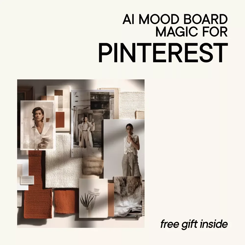 AI Mood Board Magic for Pinterest | Checklist for AI for Generating Pinterest Mood Board Ideas, Aesthetic Boards, Brand Vibes & Content Planning