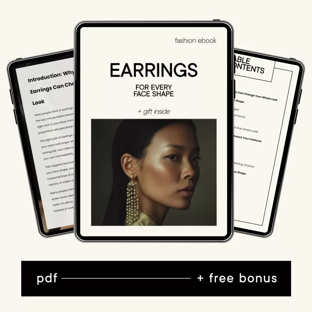 Earrings for Every Face Shape – Style Guide eBook | Find the Perfect Earring Styles for Your Face Shape | Smart Jewelry Shopping & Styling Guide