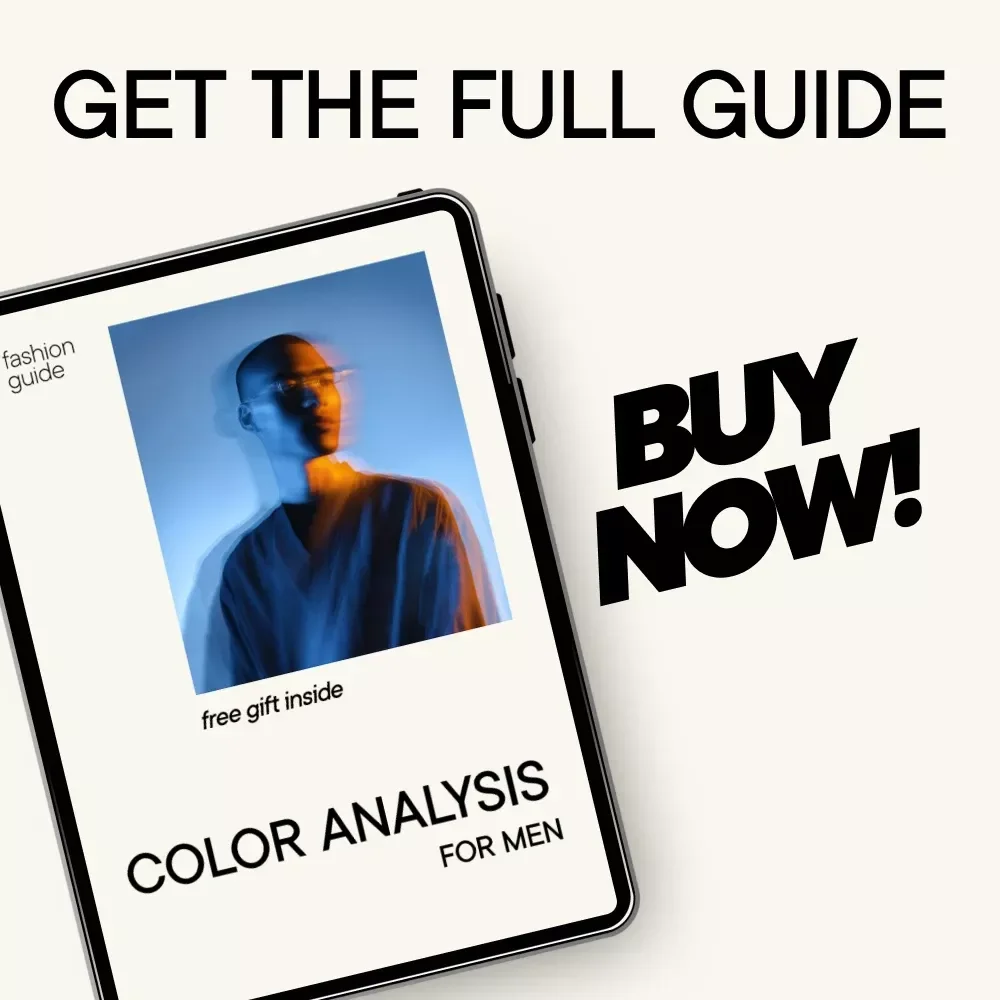Color Analysis for Men | Digital Style Guide, Men’s Color Palette Workbook, Personal Color Analysis eBook, Wardrobe & Outfit Color Guide