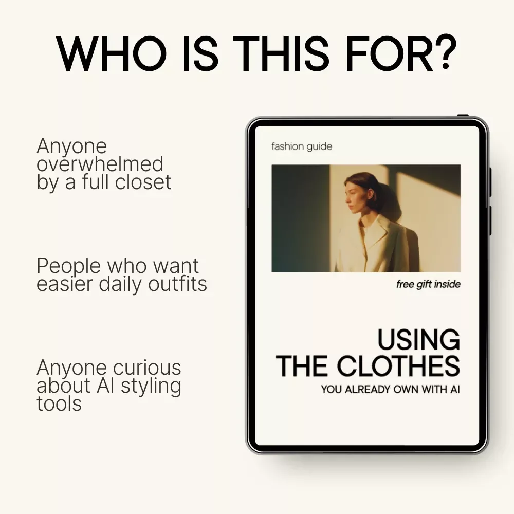 Using the Clothes You Already Own with AI | Smart Wardrobe Guide for using chatgpt for outfit ideas based on your clothes | Digital Style System Download