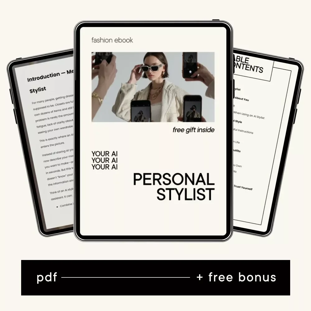 Your AI Personal Stylist | Smart Styling eBook Guide | Learn to Use an ai chatbot that acts as a personal stylist