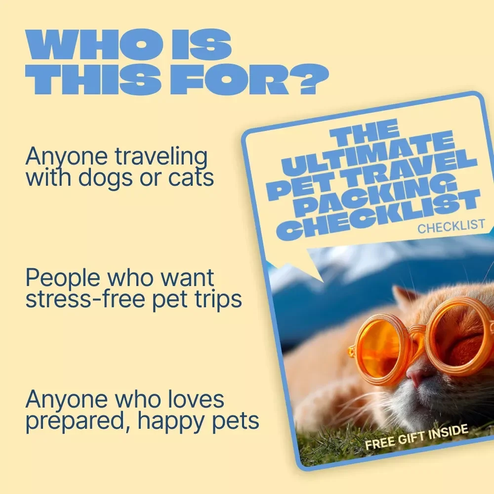 The Ultimate Pet Travel Packing Checklist – Printable Pet Travel Checklist, Digital Download Guide for Stress-Free Trips, Dog & Cat Travel Essentials Planner