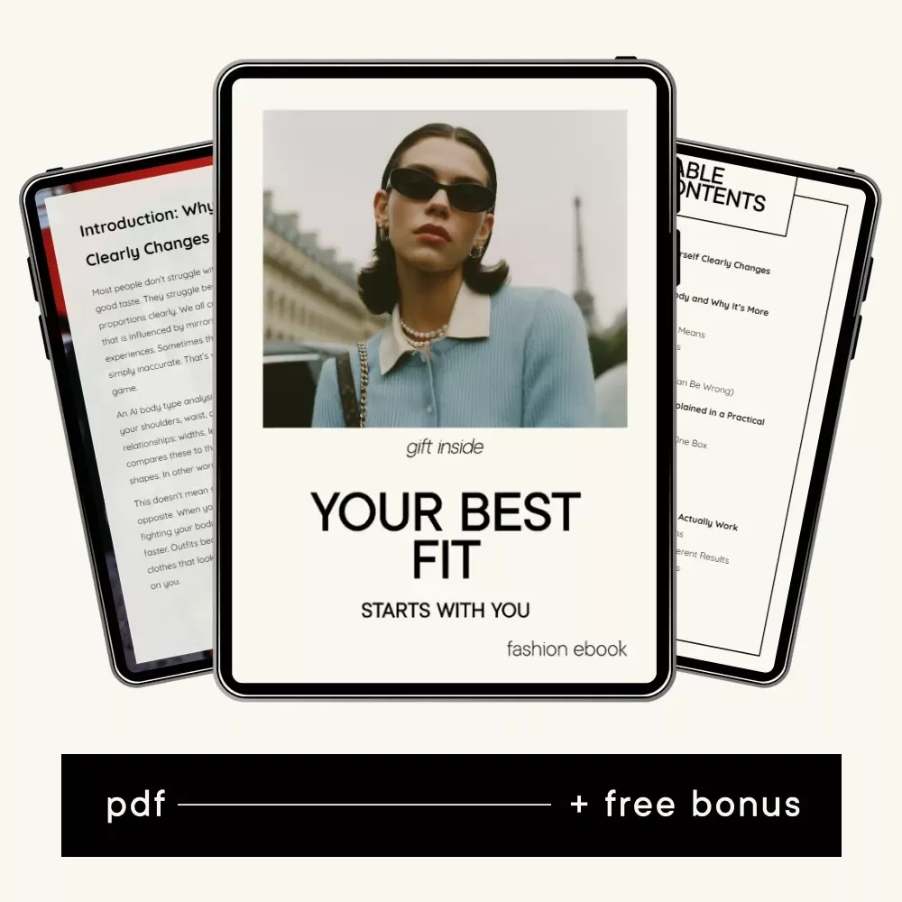 Your Best Fit Starts With You – Practical AI Body Type Analysis Ebook for Smarter Styling Using an ai tool that analyzes your body type from a photo for styling