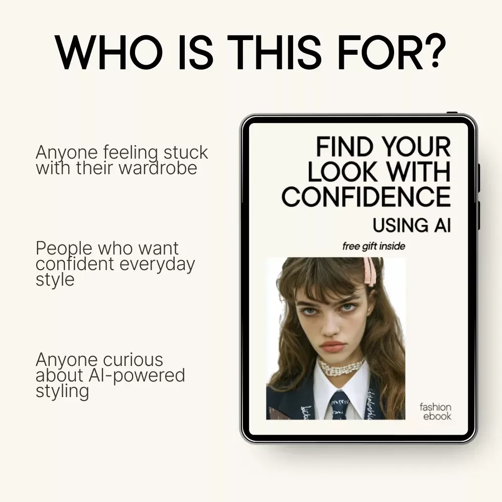 Find Your Look with Confidence Using AI – A Practical eBook Guide to ai to find your personal style, Build a Cohesive Wardrobe & Dress with Ease