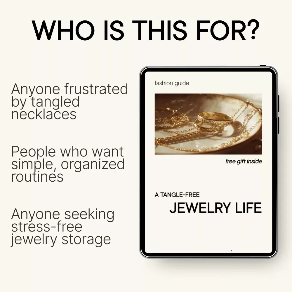 A Tangle-Free Jewelry Life – Digital Jewelry Storage Guide, Tangle-Free Jewelry System, Jewelry Organization Checklist, eBook Download