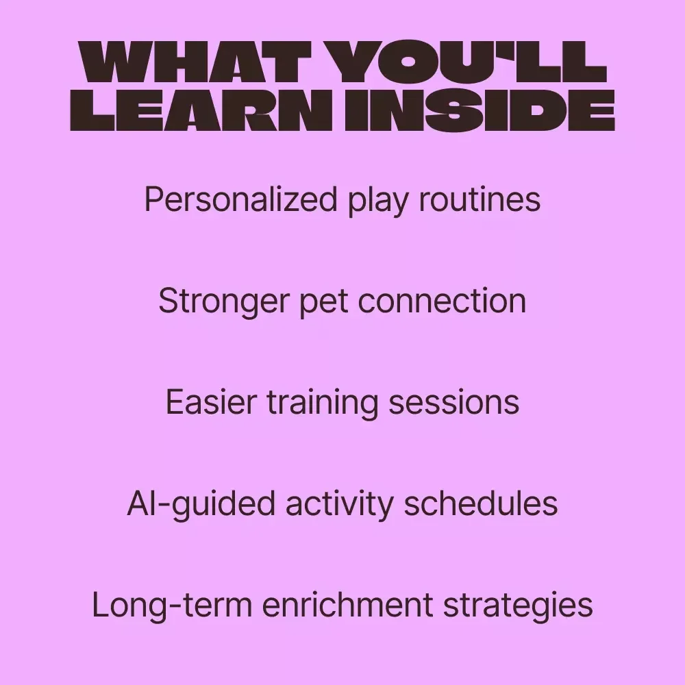 AI Playtime: Smarter Fun with Your Pet – AI Bonding Activity Planner for Personalized Pet Engagement Guide