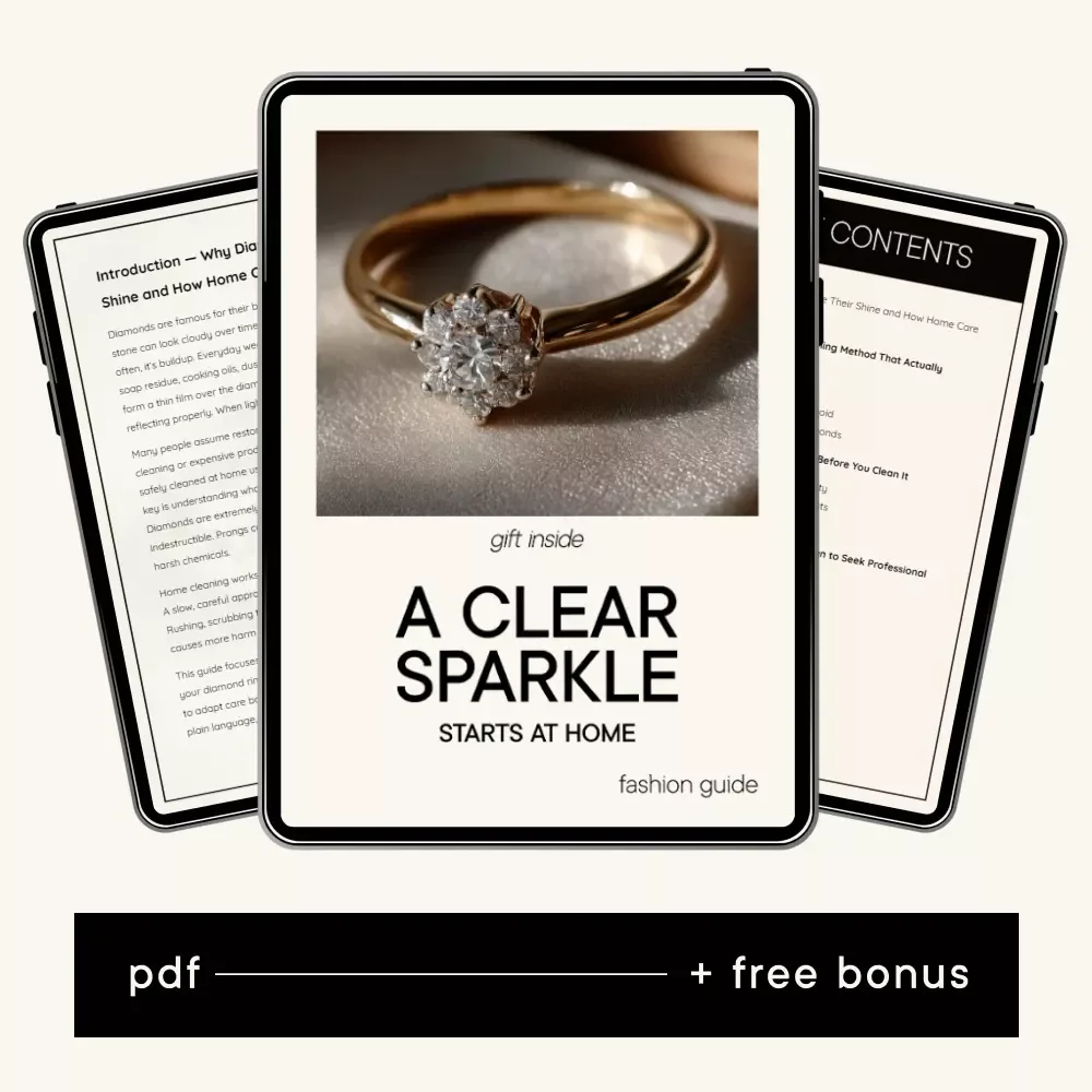 A Clear Sparkle Starts at Home – Practical Guide on how to clean your diamond ring at home for Lasting Shine & Everyday Brilliance