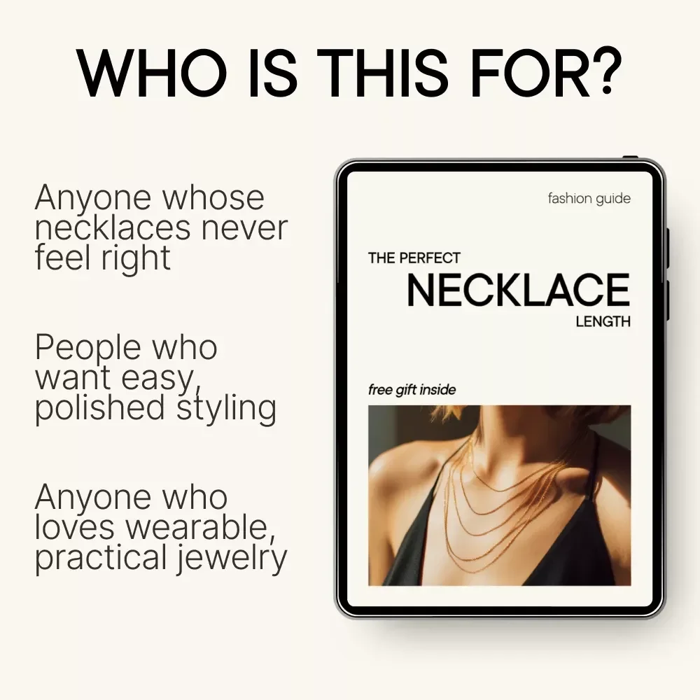 The Perfect Necklace Length – Digital Necklace Length Guide, Jewelry Styling eBook, How to Shorten a Necklace, Layering Necklace Tips, Printable Jewelry Checklist