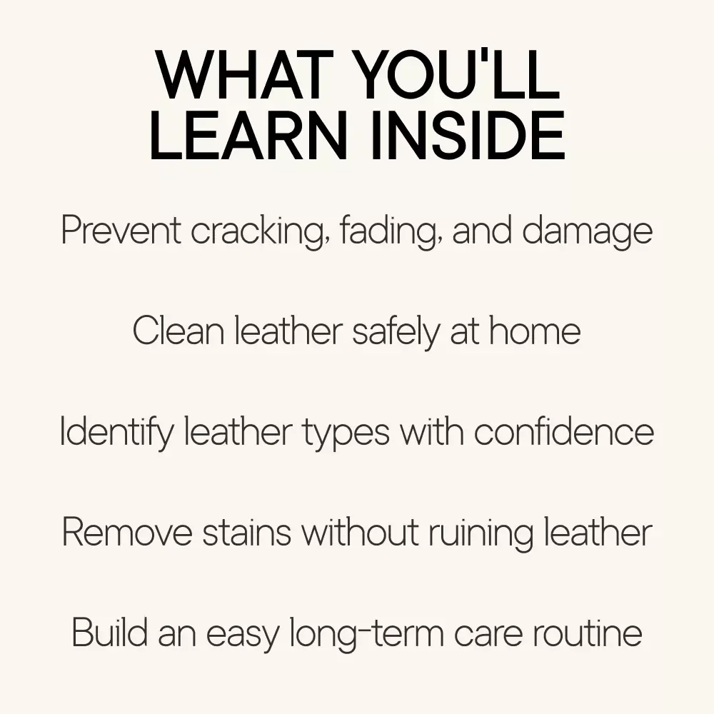 Bring Your Favorite Leather Bag Back to Life – Leather Bag Care Guide, Cleaning & Conditioning eBook, DIY Leather Cleaning Checklist, Restore & Protect Leather Bags